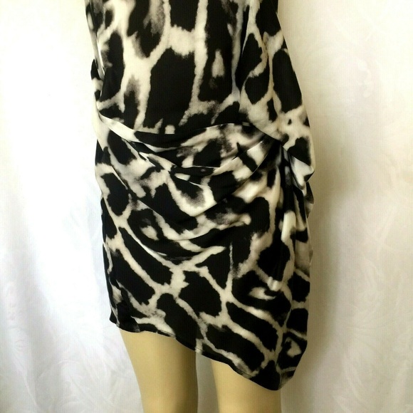 Plein Sud Silk Mini Dress Animal Print 36 0 2 XS - Picture 4 of 8